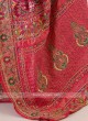 Rani Color Silk Saree